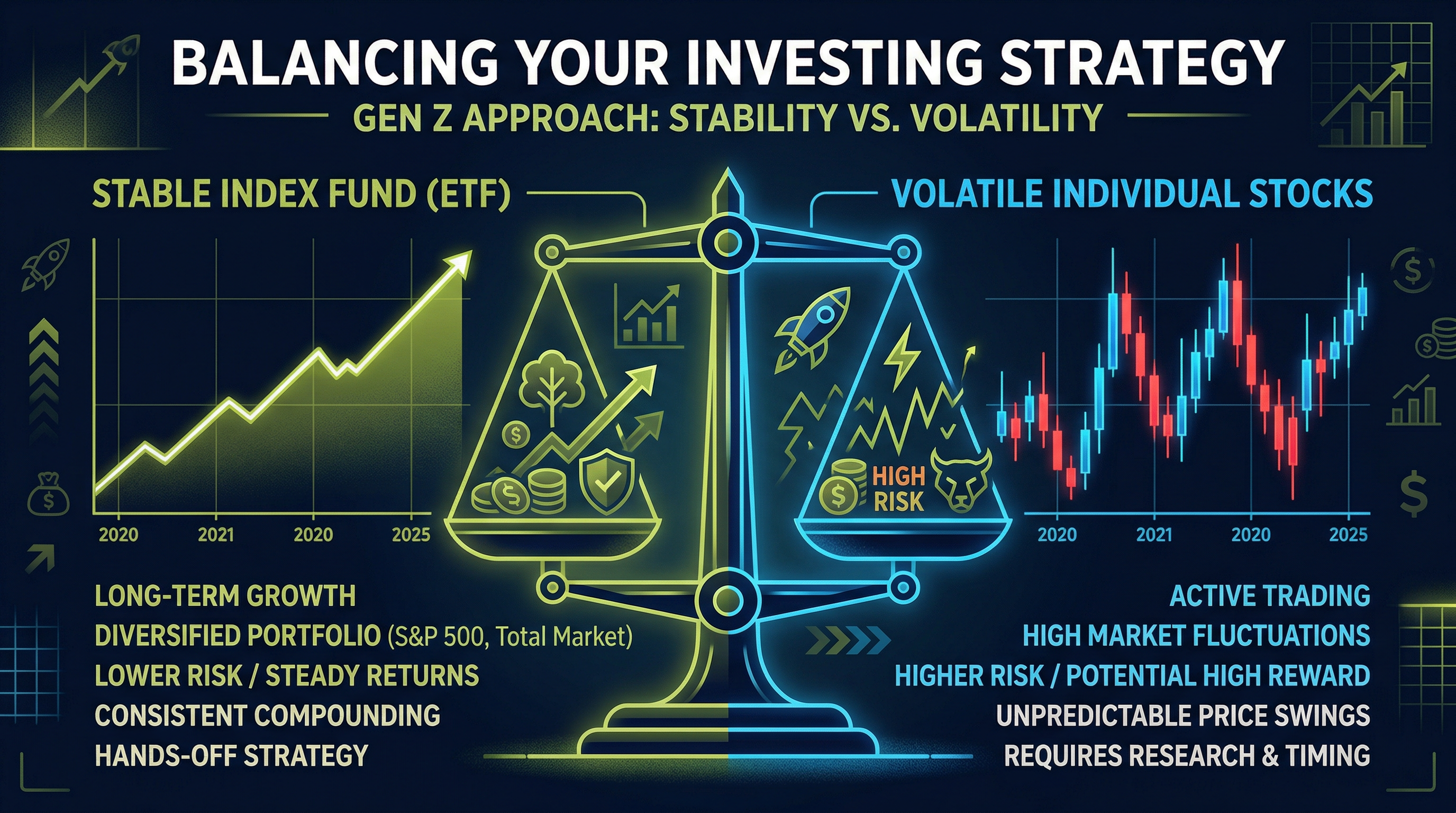 Index Funds vs Individual Stocks: I Did Both for 2 Years — Here's My Honest Answer