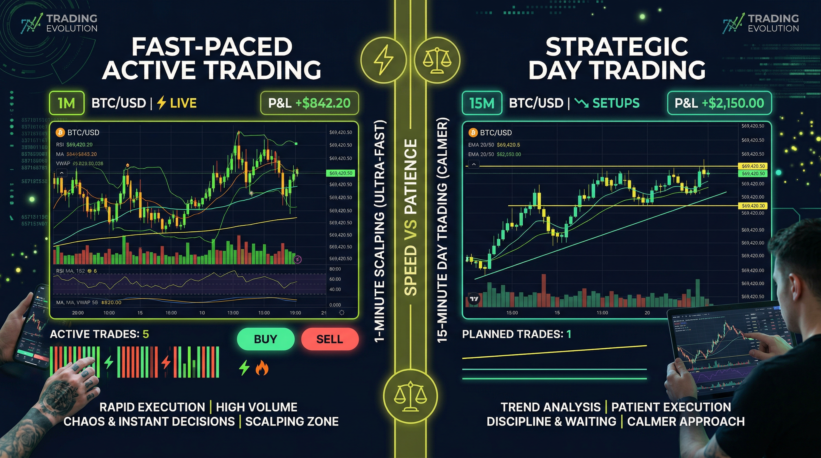 Scalping vs Day Trading: I Tried Both for 60 Days — Here's Which Required Less Screen Time